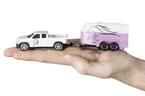 Revell Control 23567 Pick-Up mit Pferdetransporter weiss/rosa 1:64 R/C Fahrzeug - Picture 4 of 6