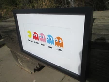 PAC MAN ARTWORK ARCADE GAME Blink COOL SIGN VINTAGE LOOK VIDEO PINBALL AMUSEMENT