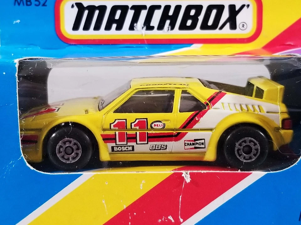 Matchbox BMW M1 / 1986 / MB52 / Unpunched Blue Window Box - Image 2 of 4