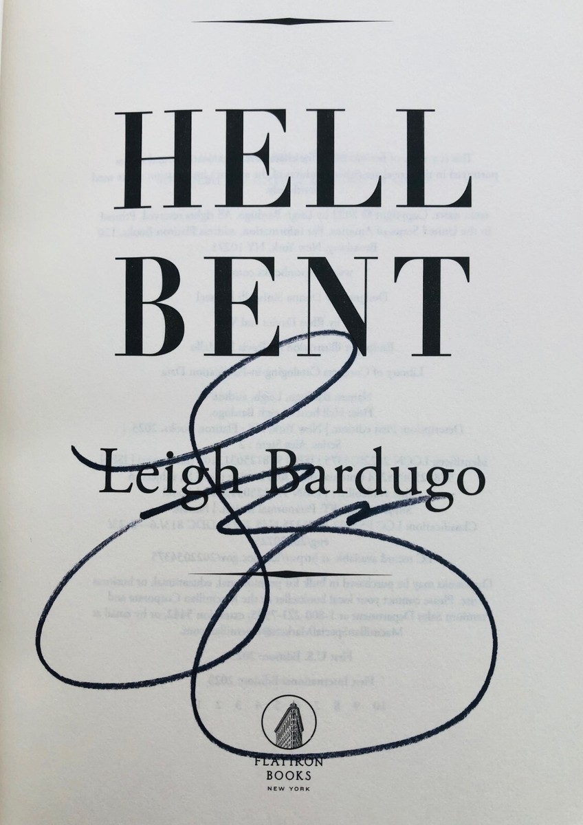 SIGNED Hell Bent by Leigh Bardugo B&N EXCLUSIVE 1st/1st (2023, HC