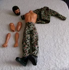 Vintage 1975 Hasbro GI Joe Doll Action Figure Parts