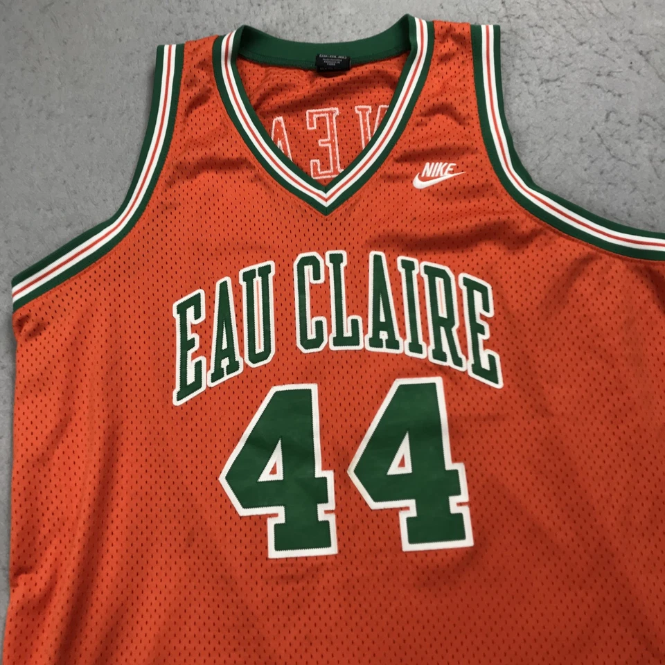 ВИНТАЖНАЯ мужская футболка Jermaine Oneal 2XL оранжевая Eau Claire High School Nike РЕДКАЯ - Изображение 2 из 4