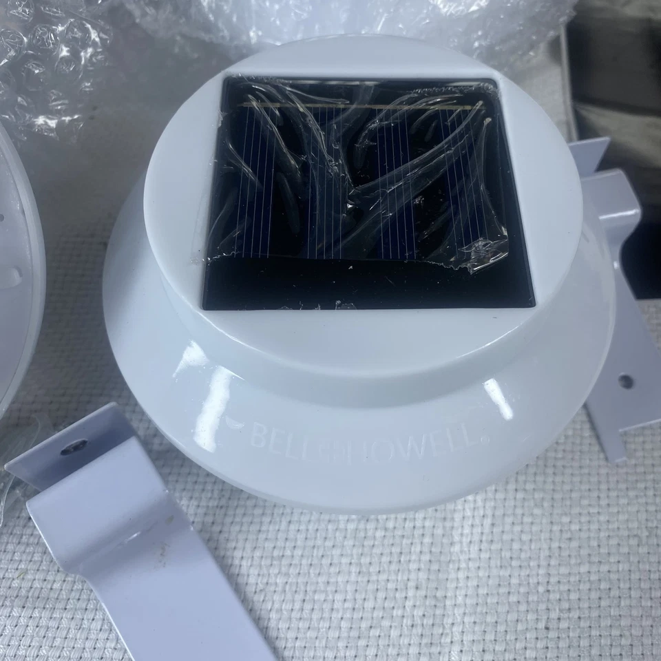 Bell+Howell Gutter Lights Solar Powered Outdoor LED Set of 6 Weatherproof White - Image 3 of 4