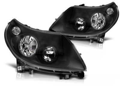 Scheinwerfer Klarglas für Fiat Ducato Peugeot Boxer Citroen Jumper 10-14 Schwarz