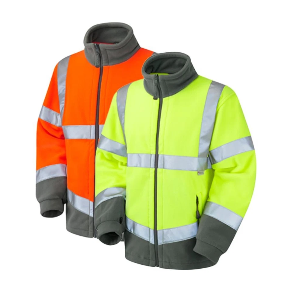 Leo Workwear Hartland Leo Ecoviz Fleece Jacket Hi Vis