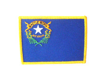 NEVADA STATE FLAG Travel Souvenir embroidered patch 3 1/2 X 2 inch