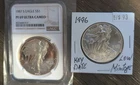 1986S PF69 & 1996 Ungraded American Silver Eagles 🦅 Slightly Toned ?