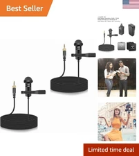 Professional Lavalier Mic Set - Ultimate Audio Clarity for Vlogs & Lectures