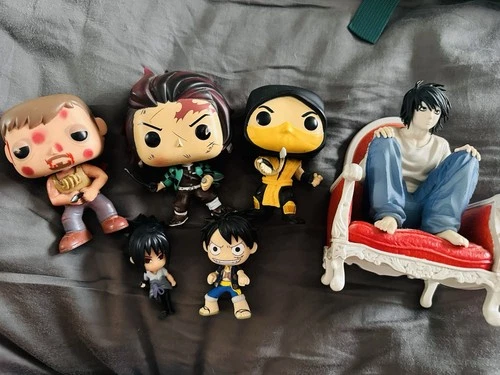 Funko Pop Figurine Lot Scorpion,death note, Demon Slayer, Daryl Dixon , Anime