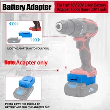 Adapter Suitable For HART 20V Li-Ion Battery to For Bauer 20V Cordless Tools