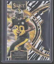 2023 Panini Select #130 Darnell Washington Zebra Prizms Die Cuts