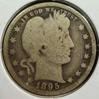 1895 (P) Barber Quarter - Good, Scarce Early Issue - Free Shipping [A]