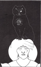 Cat Print, from various Sources Vintage, Cat on Head