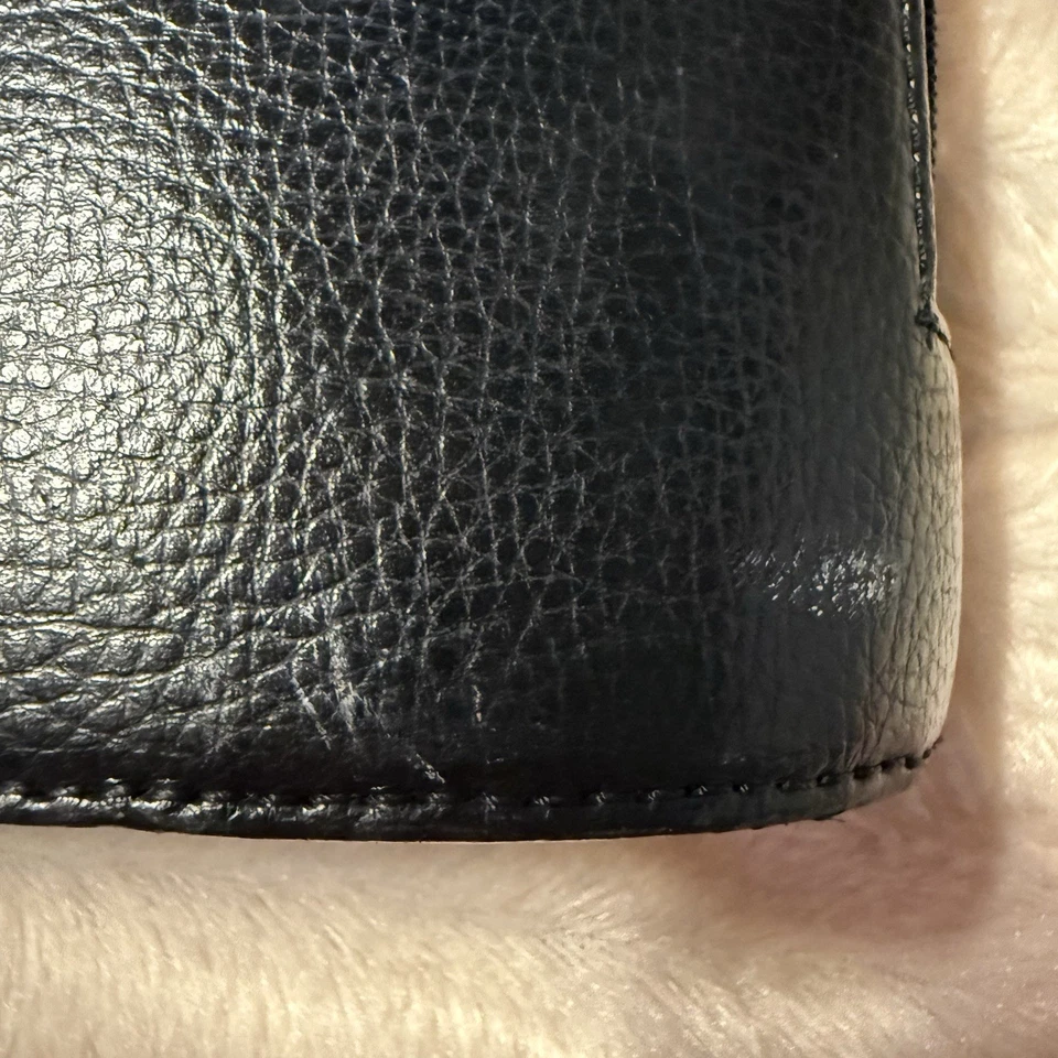 Cleo & Patek Paris Slim Fashion Genuine Leather Minimalist Shoulder Bag Black - Image 4 of 4