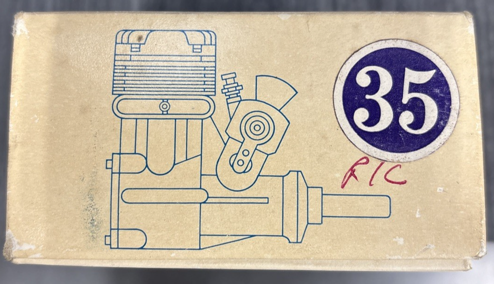 vintage-1974-flash-model-airplane-engine-35-star-light-hou-industry-nib