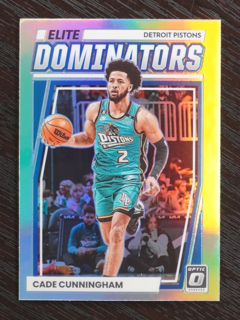 Cade Cunningham Elite Dominators Holo 2022-23 Donruss Optic #20 Detroit Pistons