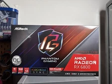 ASrock AMD Radeon RX 6800 16GB Phantom Gaming Graphics Card GDDR6