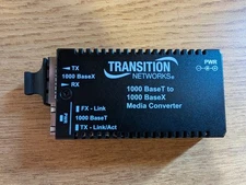 Transition Networks 1000Base-T to 1000Base-X Media Converter
