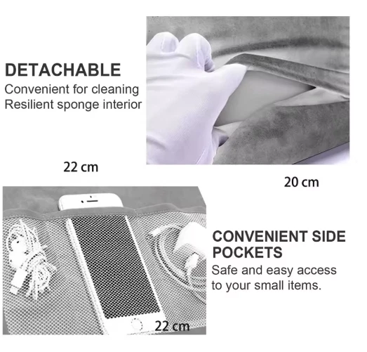 Tablet Pillow Stand Soft Lap Holder for iPad Samsung Huawei Tab Bed-Sofa Book - Image 3 of 4