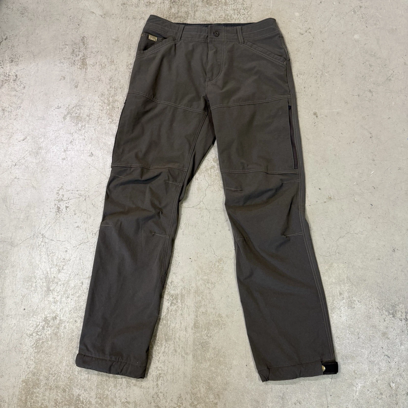 Kuhl Silencr Guide Pants Mens 32x32 Ripstop Khaki Olive Utility Hiking Softshell