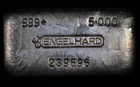VINTAGE 5oz SILVER Canadian Engelhard 1970's Poured Bull Privy .999 Silver Bar!!