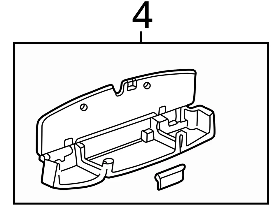 ADEQUADO PARA 2002-2007 BUICK RENDEZVOUS BANDEJA ASM R/CMPT STOW 10309463 - NOVO FABRICANTE DE EQUIPAMENTO ORIGINAL - Imagem 3 de 3