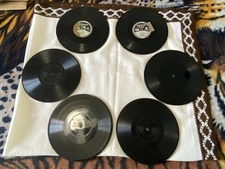 Lot of 6 Edison Diamond Discs - Untested