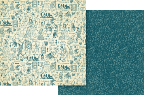 GRAPHIC 45 "WONDER OF OZ" 8X8 PAPER PACK WIZZARD OF OZ SCRAPJACK'S PLACE - Picture 7 of 13