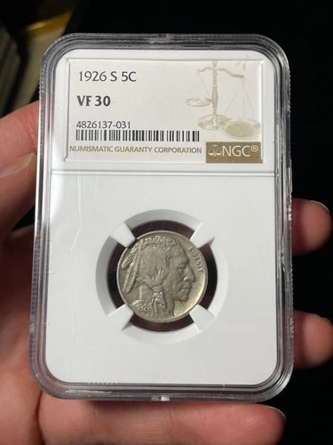 1926-S NGC VF30 Buffalo Nickel Semi-Key Date