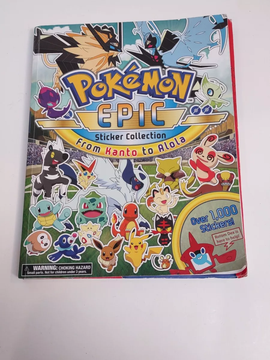 Pokemon Epic Sticker Collection From Kanto To Alola #1687