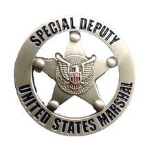 US Marshals Service “SPECIAL Deputy Gun Metal lapel Pin