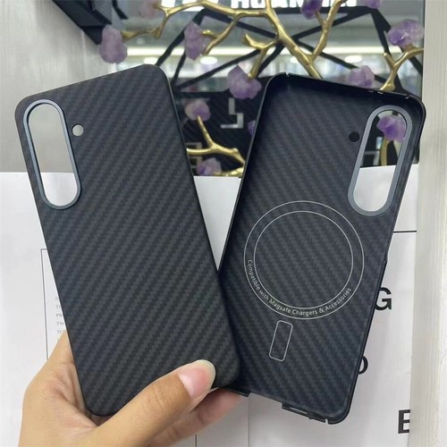 Magnetic Genuine Carbon Fiber Aramid Phone Case fr Samsung S24 Ultra S24 Cover - Photo 20 sur 24
