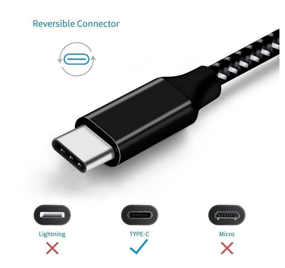 100X 10FT USB-C Type C Cable Fast Charger Long Cord For iPhone 15 16 17 Samsung - Image 4 of 4