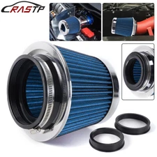 3"/3.5"/4" High Flow Inlet Dry Air Filter Cold Air Intake Cone Replacement Blue
