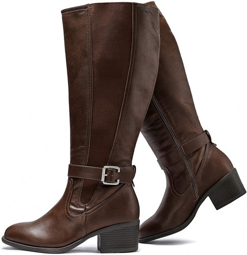 Luoika Women's Knee High Boots Wide 