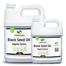 Black Seed Oil 100%Pure Natural Cold Pressed Unrefined Unfiltered Nigella Sativa