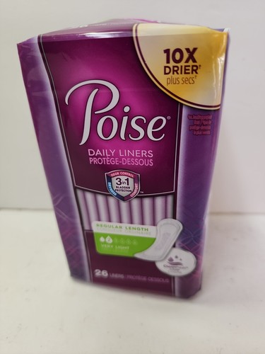 Poise Incontinence Liner, 7-1/2 Inch Length, Very Light Absorbency, Pack of 26 - Picture 3 of 6