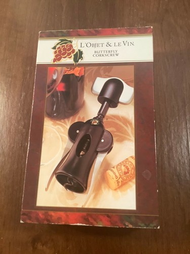 L'Objet & LeVin Butterfly Corkscrew Barware