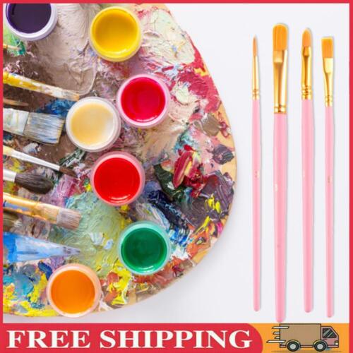 10pcs Paint Brushes Arts Crafts Supplies DIY Professional for Acrylic Painting - Foto 1 di 21