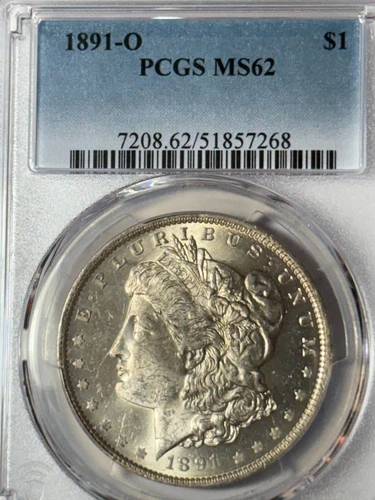 1891-O  Morgan Silver Dollar MS62