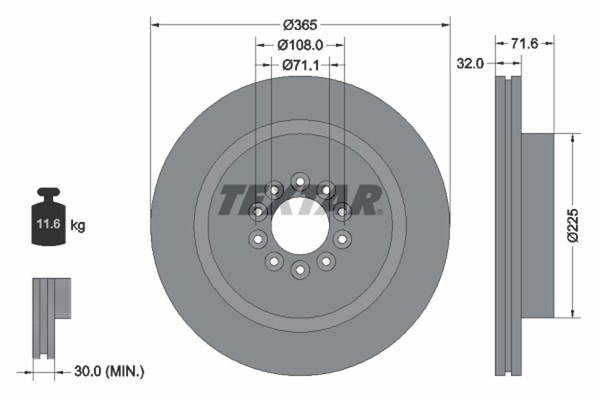 Bremsscheibe Jaguar P. S-TYPE/XJ 4.2 V8 02-09-image