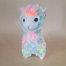 Ty Beanie Babies Lola Llama Plush Toy Multicolor 6", with tag