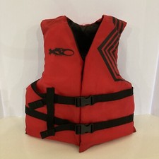 Exxel X2O Youth Life Vest, 50-90lbs, Chest size 26-29 inches.