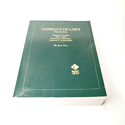 Conflict of Laws 3rd Edition Hornbook Series West Group Paperback Book 2000