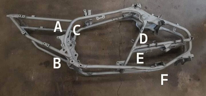 Raptor and Warrior 350 Frame Gusset Kit Yamaha Gussets DRW / HPM - Image 3 of 4