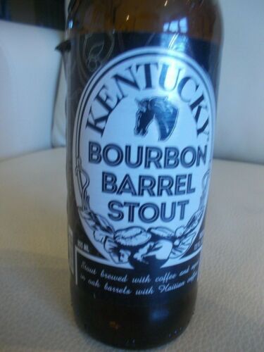 Empty KENTUCKY BOURBON BARREL STOUT Bottle, Brewed With Haitian Coffee - Picture 2 of 11