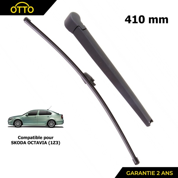 Partsline Wischerarm Heck FüR Skoda Octavia II 1Z3 410 Mm Schwarz Mit Abdeckung-image