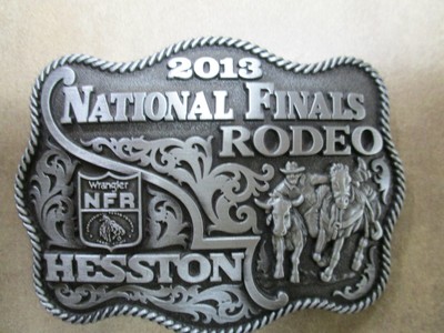 2013 Hesston National Finals Rodeo Adult Belt Buckle Wrangler Series