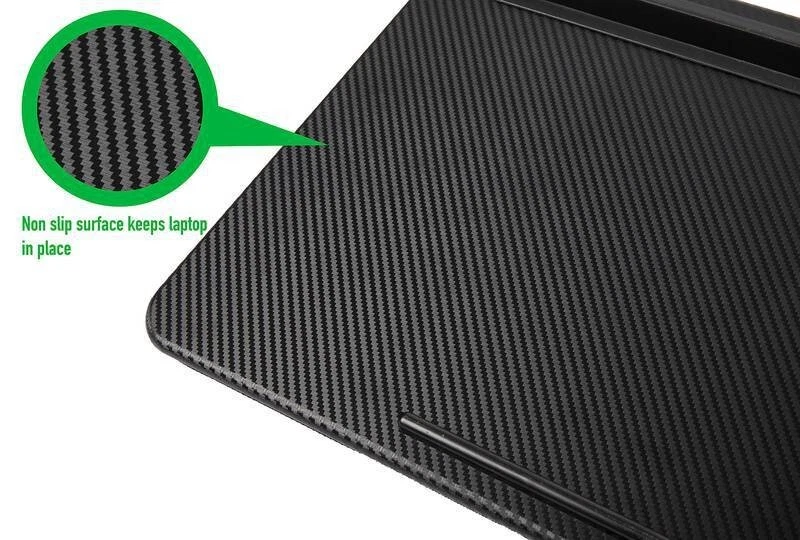 Ноутбук - стол на коленях с ковриком для мыши и держателем для телефона устройства (черный) - Изображение 4 из 4