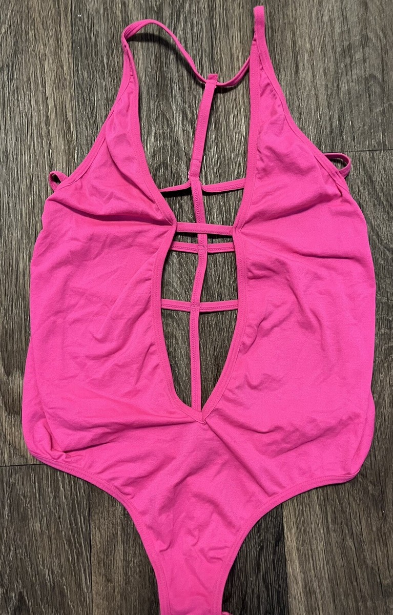 Bodysuit Body Rosa Fluor SKIMS Neon Pink Fits Everybody Sleeveless